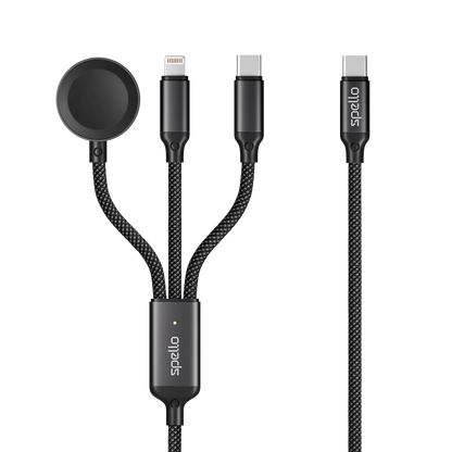 Spello 3in1 Cable USB-C, Lightning, Apple Watch